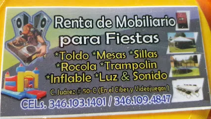 Renta De Mobiliario Para Fiestas - Nochistlán de Mejía - Zacatecas - México
